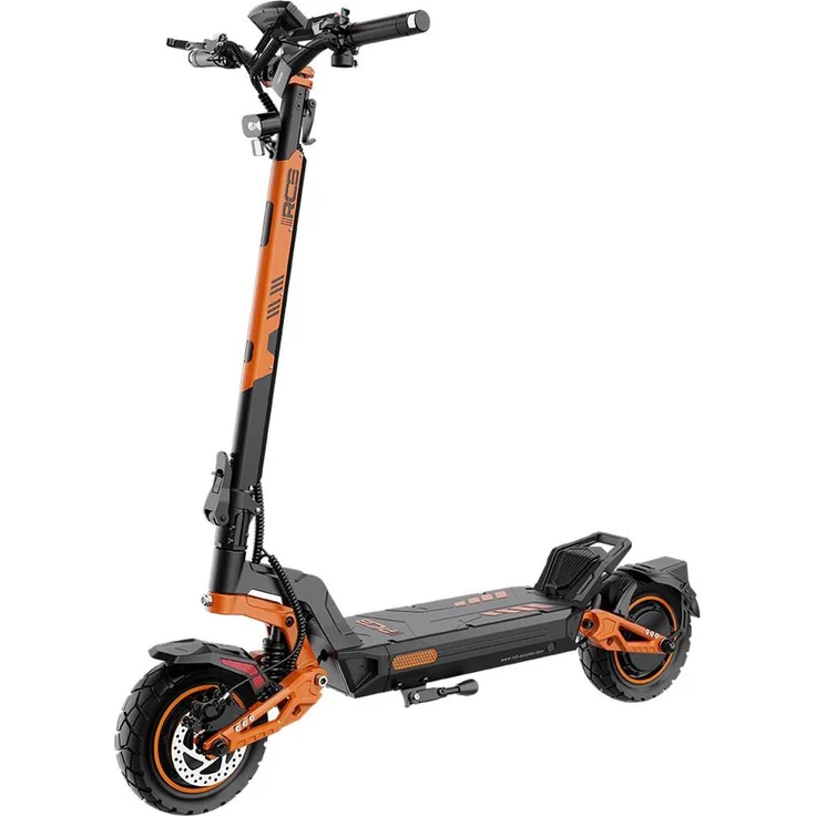 RCB D7 MAX E-Scooter, Dualmotor mit 2×1800W, 100 km Reichweite, 48,7% Steigung, 180 kg Traglast, Blinker, NFC-Diebstahlschutz, Straßenzulassung