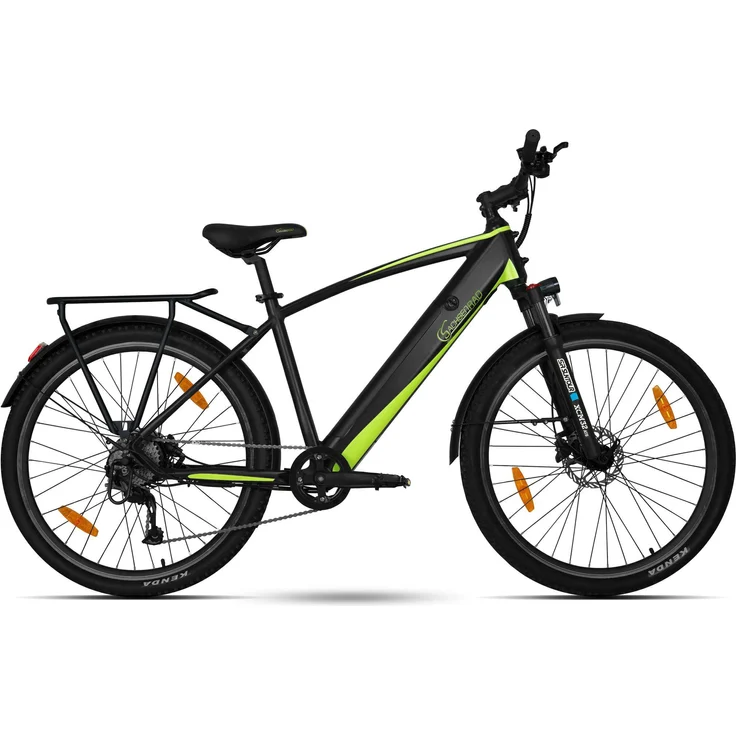 SachsenRAD E-Mountainbike R8T Flex III, 27,5" mit Gepäckträger, 522Wh Akku, Shimano Altus 9-Gang-Schaltung, hydraulische Scheibenbremsen, Kenda Reifen