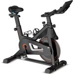 DH FitLife 2026 Heimtrainer Fahrrad, magnetisches Ergometer mit Pulssensor, leises Indoor Bike, höhenverstellbarer Lenker & Monitor, TÜV-geprüft
