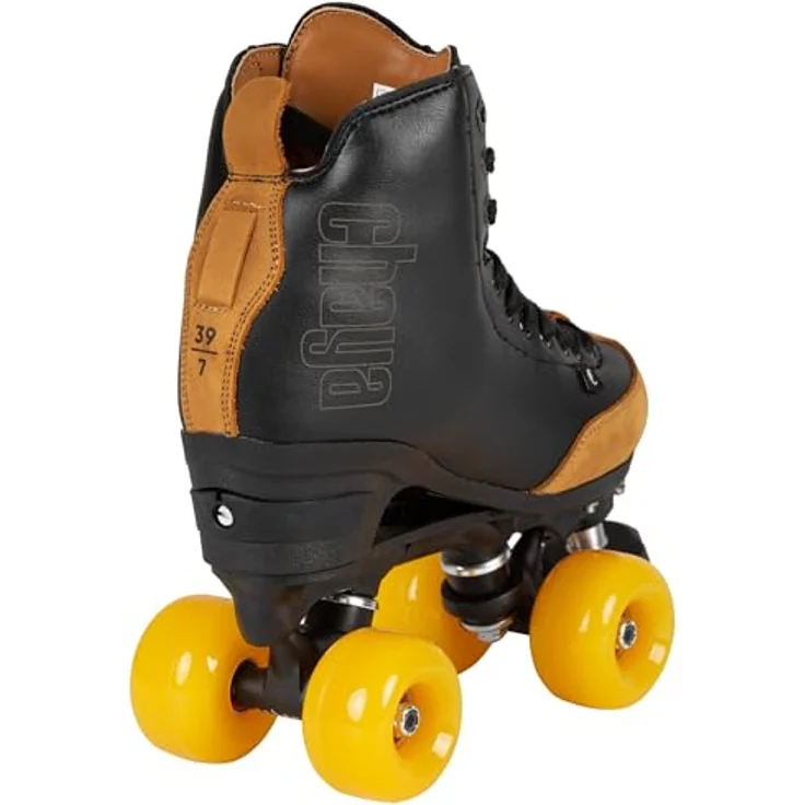 Chaya Rental Damen Rollschuhe, schwarze Rollerskates mit abriebfestem Leder, BSS-Sohle und WICKED ABEC 7 Lagern, Größe 36 – Bild 3