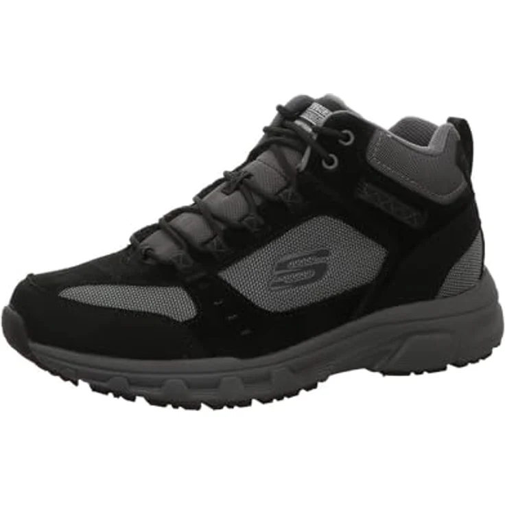 Skechers Oak Canyon - Ironhide, Herren Wanderschuhe mit stabilisierenden Overlays und flexibler Traktionslaufsohle, Schwarz-Grau, Größe 45 – Bild 2