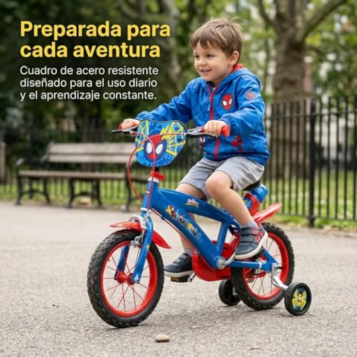 Toimsa Kindervelo 12" Spiderman, Kinderfahrrad für Jungen ab 3 Jahren, aus Eisen – Bild 7