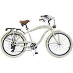 Via Veneto By Canellini Fahrrad Rad Citybike CTB Herren Man Vintage Retro American Cruiser Alluminium (Beige)