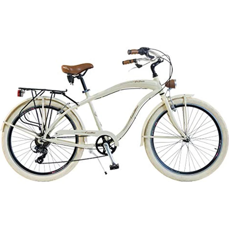 Via Veneto By Canellini Fahrrad Rad Citybike CTB Herren Man Vintage Retro American Cruiser Alluminium (Beige) – Bild 1