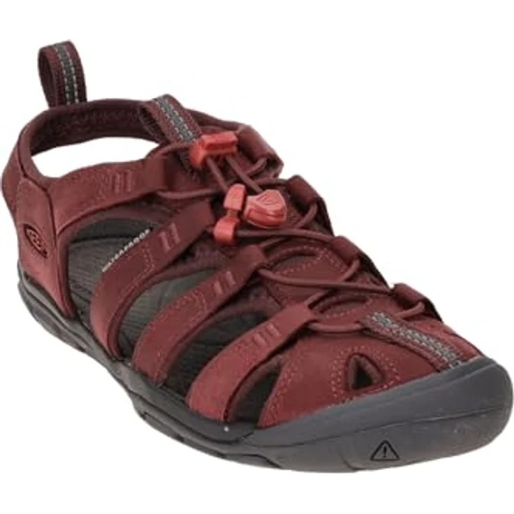 KEEN CLEARWATER CNX LEATHER Sandale, Damen, Wein/Rote Dahlie, Größe 40.5, mit Schnellverschluss und KEEN.ALL-TERRAIN Sohle – Bild 3