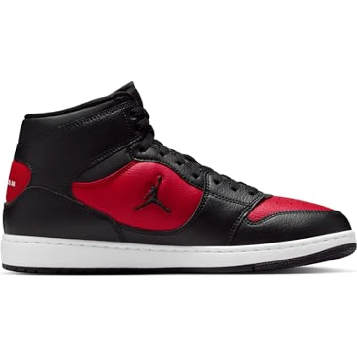 Nike Jordan Access Court Mid Stiefel, schwarzes Obermaterial aus Leder und Kunstleder, Größe 47.5 – Bild 5