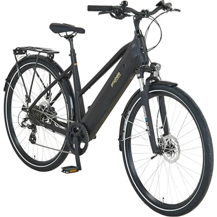 Prophete Entdecker 2.0 Trekking E-Bike 28 Zoll - 360 Wh - Heckmotor - 8-Gang Kettenschaltung - HDY. Scheibenbremse - Rahmenhöhe 50 cm, Schwarz – Bild 2