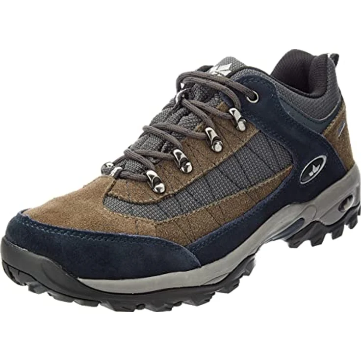 Lico Trekkingschuh Santana, Veloursleder Wanderschuh mit herausnehmbaren Wechselfußbett und Gummilaufsohle, schwarz – Bild 1