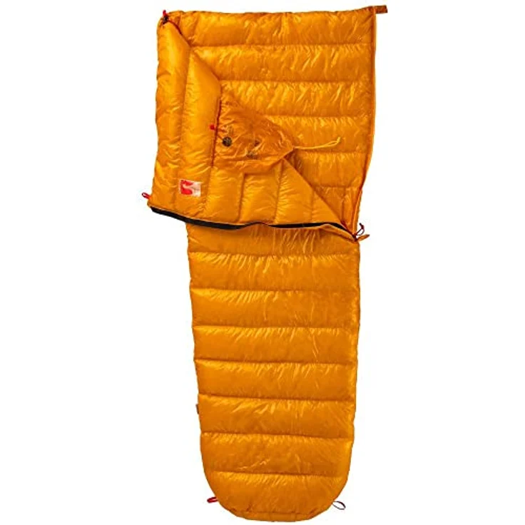 Pajak Schlafsack Mumienform, ultraleicht mit Gänsedaunen, Komforttemperatur 5 °C, für Körpergrößen bis 180 cm, grau, 325 g – Bild 2