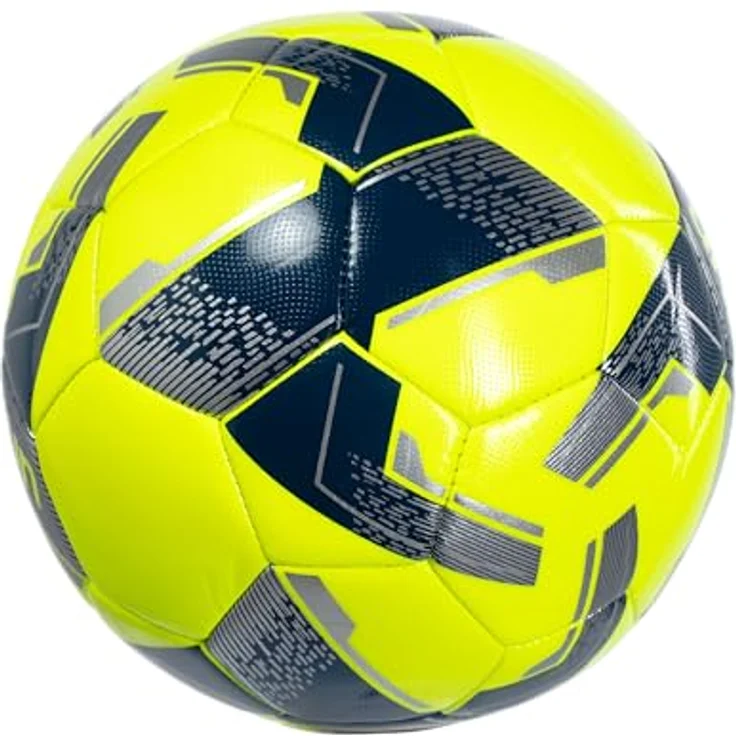 uhlsport Team Fußball, Trainingsball für Rasen, 32-Panel Konstruktion, gelb/Silber, Größe 5 – Bild 2