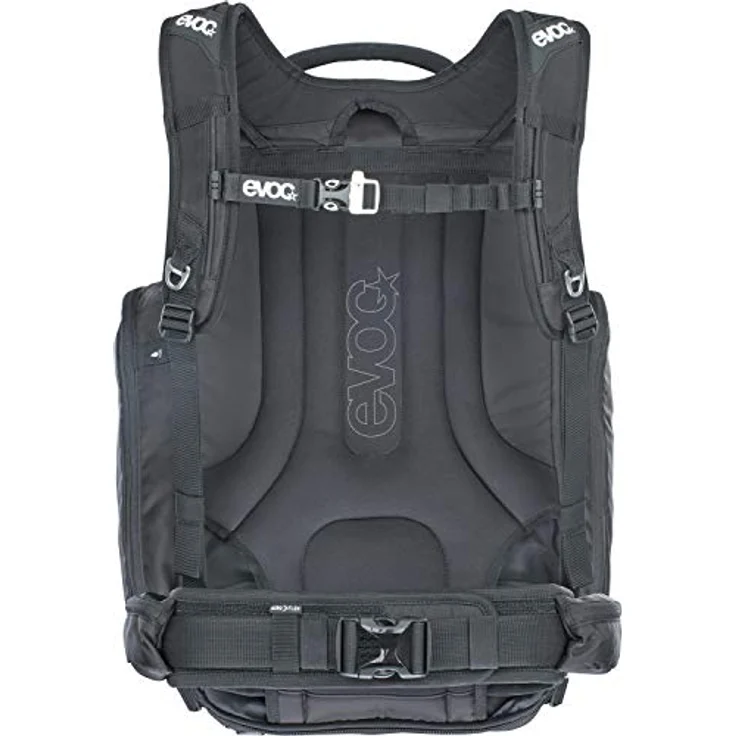 EVOC CP 35 Sportrucksack, ideale Fototasche (verstellbarer Hüftgurt, Kleinteilfächer, Lawinenausrüstung, atmungsaktives Material, Maße: 19 x 55 x 34 cm, Volumen: 35 l), Schwarz – Bild 2