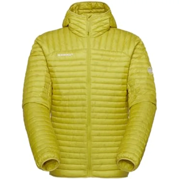Mammut Broad Peak Light IN Hooded Jacket Men, Daunenjacke für Herren, leichte und kompakte Skijacke, DRY DOWN-Füllung, Farbe: acacia, Größe: XXL