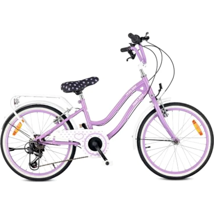 Sun Baby Heart Bike 20 Zoll Mädchenfahrrad, 6-Gang Shimano, lila – Bild 1