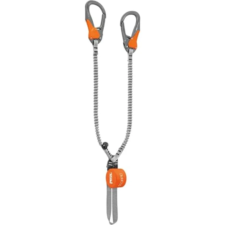 PETZL Klettersteigset Scorpio Eashook, Graues und oranges Set mit innovativem Eashook-System – Bild 1