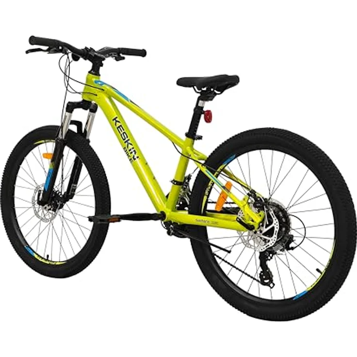Keskin HT MTB1 24" Kinder Mountainbike – 21-Gang, Aluminiumrahmen, 2.35" Luftreifen, hydraulische Scheibenbremsen, Neongrün – Bild 3
