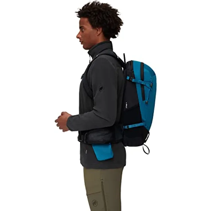 Mammut Lithium 15, Kleiner Wanderrucksack für Damen und Herren, Trinksystem-kompatibel, Leichter Sportrucksack mit 15l Volumen, Black Sapphire