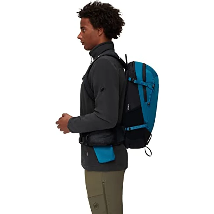 Mammut Lithium 15, Kleiner Wanderrucksack für Damen und Herren, Trinksystem-kompatibel, Leichter Sportrucksack mit 15l Volumen, Black Sapphire – Bild 1