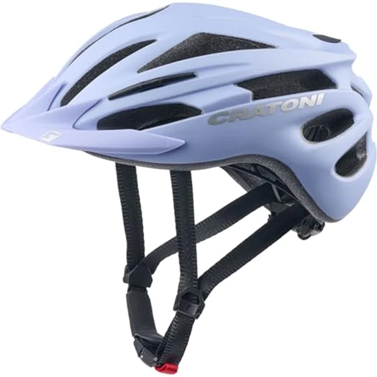 Cratoni Pacer Fahrradhelm, leichter Allroundhelm mit 20 Ventilationsöffnungen, antibakteriellem Polster und reflektierenden Elementen, Lavender, S-M (54-58 cm)