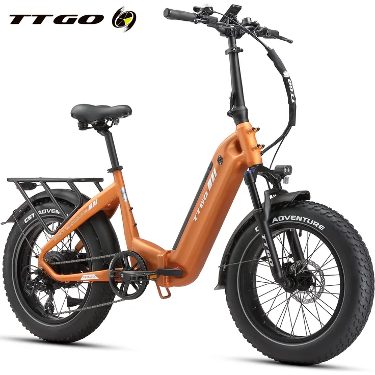 VANKEL F6B E-Bike Klapprad 20x4 Zoll, 70Nm Hinterradmotor, 864Wh, 140km Reichweite, Shimano 7-Gang Kettenschaltung, max. 150kg