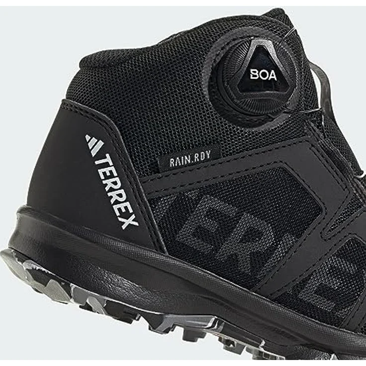 adidas Kid's Terrex BOA Mid Rain Ready, Wasserdichte Wanderschuhe mit atmungsaktiven Materialien, Schwarz, Größe 38 – Bild 8