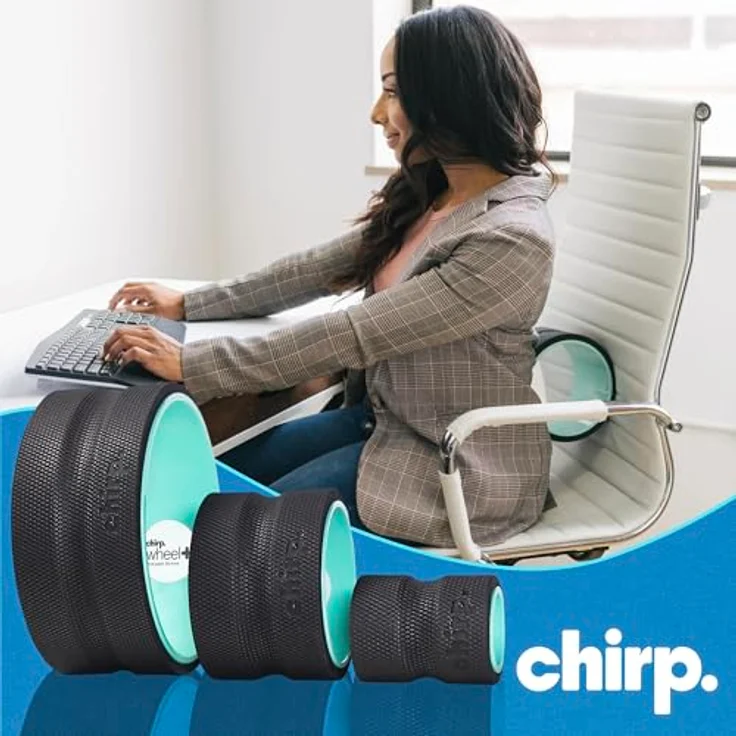 Chirp Chirp Wheel+ Rückenrolle Foam Roller Set 3er Pack, 4, 6 & 10 Zoll, ergonomisches Design für tiefe Muskulaturmassage und Regeneration – Bild 5