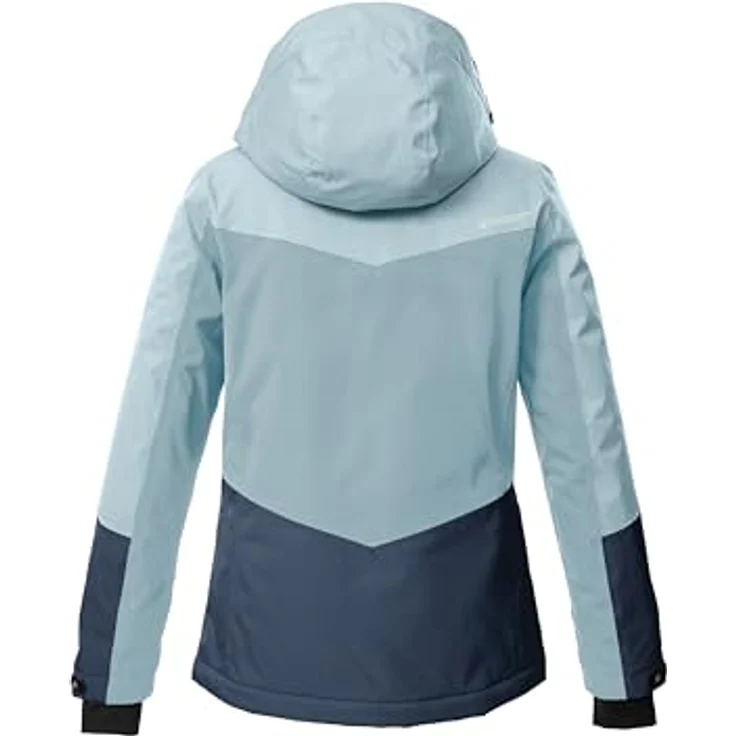 Killtec Ksw 196 Grls Ski Jacke, wasser- und winddicht mit 10.000 mm Wassersäule, hell rauchblau/nachtblau, Größe 176 – Bild 3