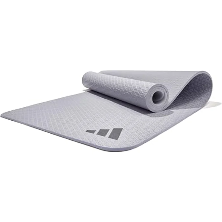adidas Yogamatte 10 mm, rutschfeste Yogamatte aus 50 % recycelten Materialien, 183 x 61 cm – Bild 1