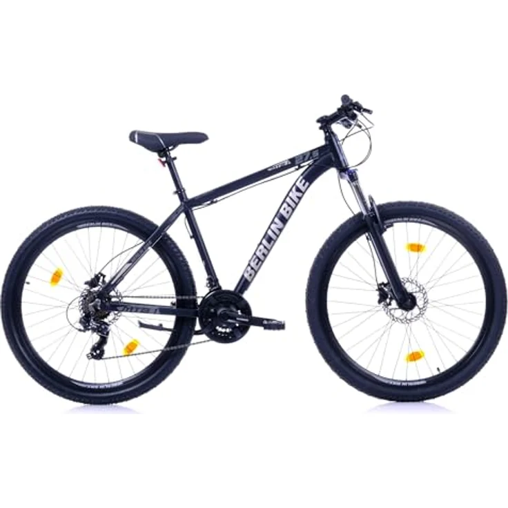 BERLIN BIKE Mountainbike MTB1, 27,5 Zoll, 51 cm Rahmenhöhe, Hydraulische Scheibenbremsen, Shimano-Set, Schwarz-Blau – Bild 2