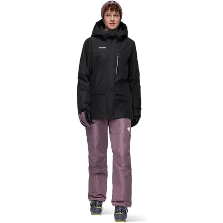 Mammut Fall Line HS Thermo Hooded Women's Jacket, wasserdichte Skijacke mit isolierender Thermo-Funktion, schwarz, Größe M – Bild 5