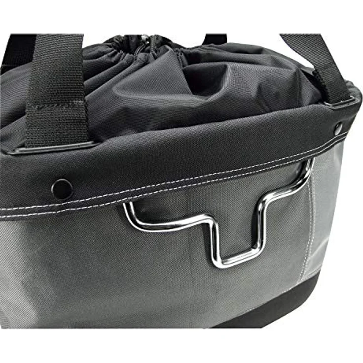 KlickFix Velokorb Shopper Alingo, 17 l, dreifarbig mit Softschaum-Boden und verchromtem Bügel, max. Belastung 7 kg – Bild 2