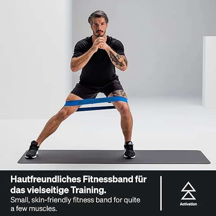 BLACKROLL® Loop Band (32 cm), Fitnessband mit starkem Widerstand (6,7 kg) für funktionales Training, hautfreundliches Material, Blau, Made in Germany – Bild 2