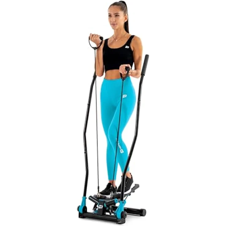 Hop-Sport Stepper HS-045S Slim, Swing Stepper mit LCD-Bildschirm, Stepper für Zuhause mit seitlichen Haltegriffen - platzsparend und stabil – Bild 1