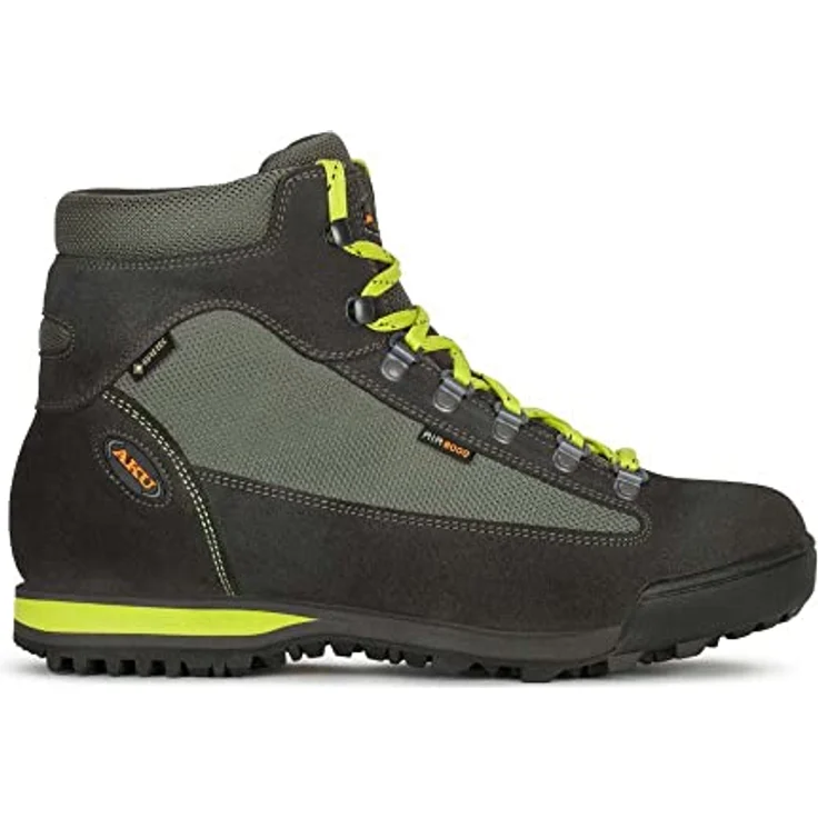 No Name Slope Stiefel gtx, Herren Wanderschuhe mit Wasserdichtigkeit, Anthrazit-Lime, Größe 44.5 (10) – Bild 3