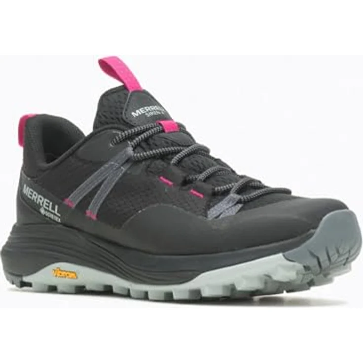Merrell Siren 4 GTX, Damen Wanderschuhe (40.5), niedrig geschnitten, schwarz, GORE-TEX, Vibram-Sohle, herausnehmbares Fußbett – Bild 3