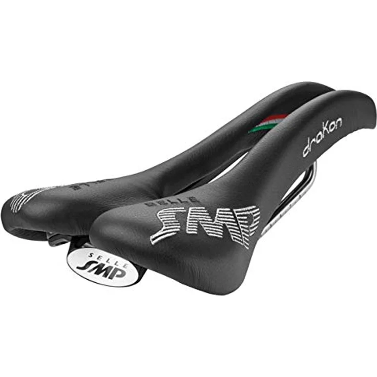 Selle Smp Drakon, Velosattel mit mittelweicher Polsterung und Elastomer-Polsterung für mittelbreite Becken – Bild 2