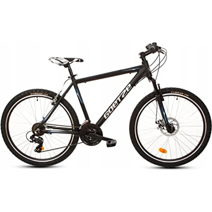 T&Y Trade 26 Zoll Alu Aluminium Kinderfahrrad MAHAVAN, Mountainbike für Mädchen und Jungen mit 18 Gängen, Federgabel und Scheibenbremse, schwarz – Bild 2