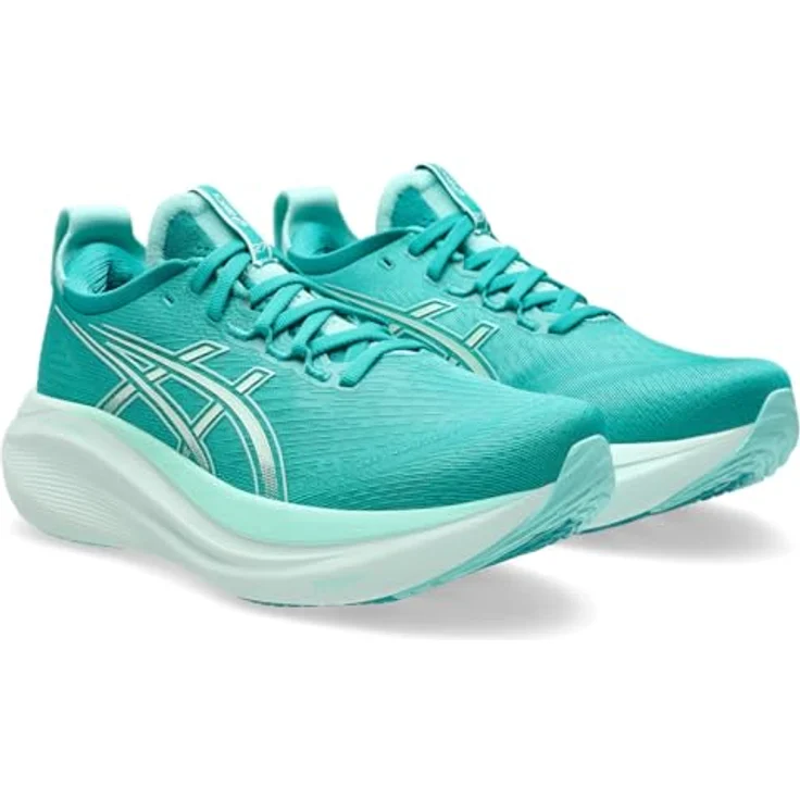 ASICS GEL-NIMBUS 27, Laufschuhe mit Gel-Technologie, Wave Teal/Illuminate Mint, Größe 38 – Bild 2