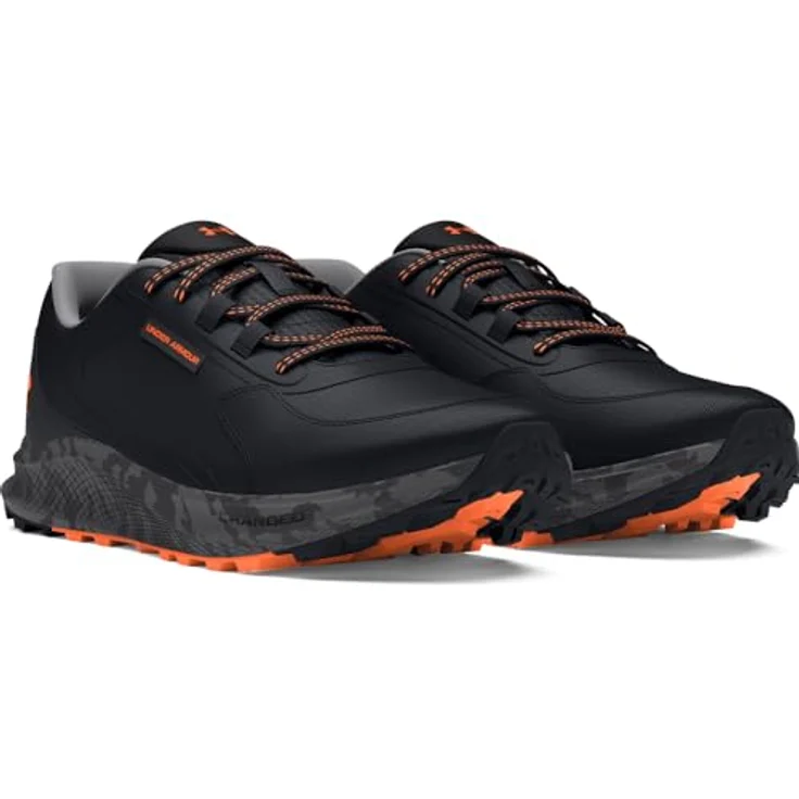 Under Armour Charged Bandit Trail 3, Traillaufschuhe mit hervorragender Dämpfung und Bodenhaftung, Schwarz/Orange Blast, Größe 43 – Bild 2