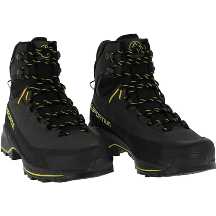 La Sportiva TX5 Evo Mid GTX, wasserdichte Herren Wanderschuhe mit stabiler Sohle und Goretex Membrane, Carbon/Gelb, EU 47 – Bild 3
