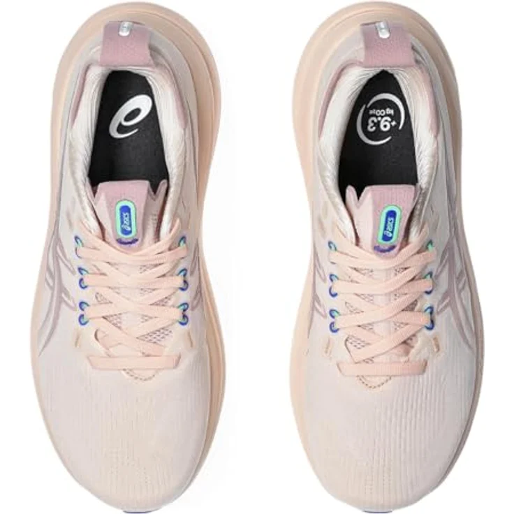 ASICS Performance Gel-Nimbus 28, Damen Laufschuhe mit FF BLAST PLUS Dämpfung und PureGEL Technologie, Rosa, Größe 43.5 – Bild 8