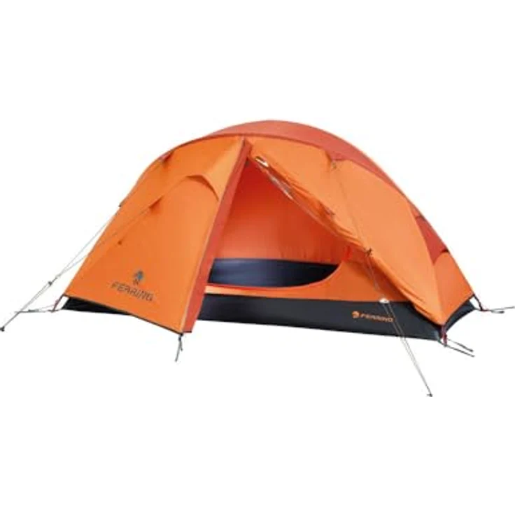 Ferrino Solo FR Zelt, orange, für Bergsteigen, Expedition und Trekking, Gewicht 2000 g – Bild 1