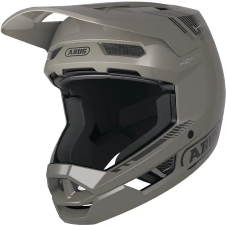 ABUS HiDrop Downhill Helm, ASTM-er Fullface Helm mit ABS-Außenschale für MTB, grau, Größe S, optimaler Schutz und innovative Belüftung – Bild 4