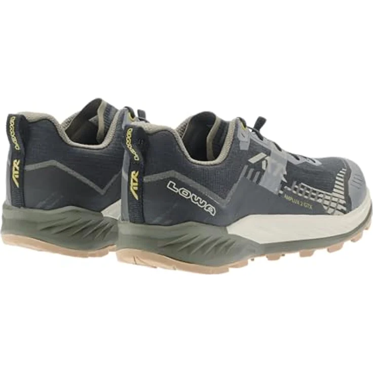 LOWA AMPLUX 2 GTX, wasserdichte Outdoor Schuhe für Herren, Schwarz-Olive, optimaler Komfort und Dämpfung – Bild 4