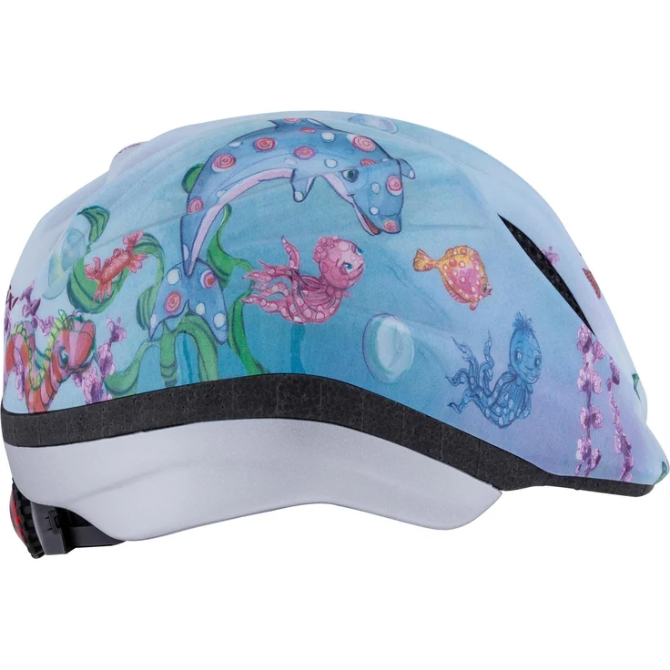 Bike Fashion Kinderhelm Nella Nixe, sicherer Fahrradhelm mit Raster-Steckverschluss und weichem Kinnpolster, pink