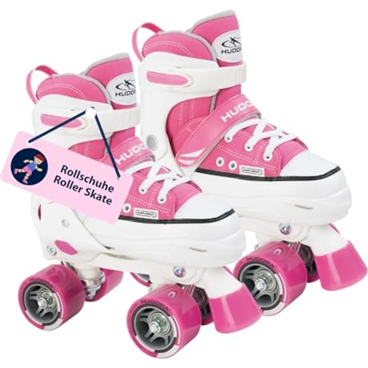 HUDORA Rollschuhe Roller Skate Kinder Rollschuhe, pink, 36-39 – Bild 2