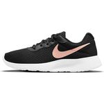 Nike Tanjum Damen Trainingsschuhe, Laufschuh aus recyceltem Mesh-Material in Schwarz, Größe EUR 36.5 | US 6