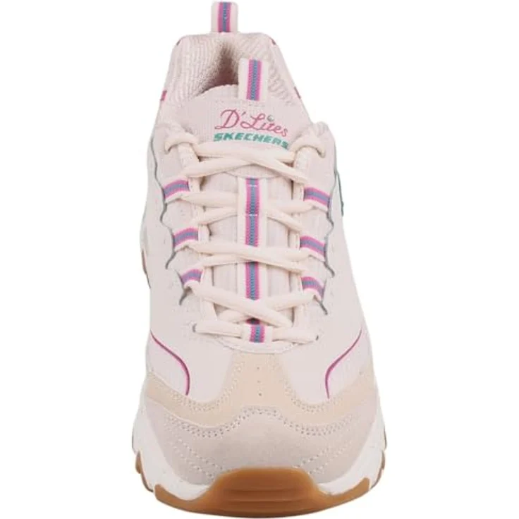 Skechers D'Lites - Bold Views, Halbschuhe für Damen aus Textil und Naturleder, Schnürverschluss – Bild 6