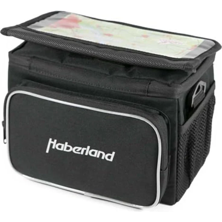 Haberland Lenkertasche 6L Schwarz, inklusive Klick-Fix-Adapter, Modell LKF808 00 – Bild 2