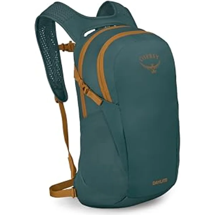 Osprey Daylite, leichter und langlebiger Tagesrucksack mit Koffer-Durchstecklasche, kompatibel mit Reisetaschen, Torrente Blue