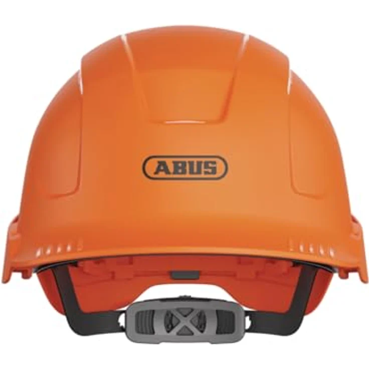 ABUS SCATOR Industrieschutzhelm, robuster Kopfschutz mit 6-Punkt-Textilaufhängung, Orange – Bild 2